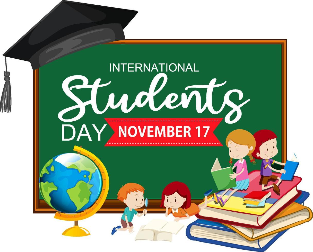 International Students Day Banner Design vector