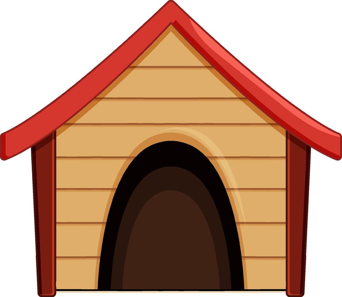 Doghouse in cartoon style vector