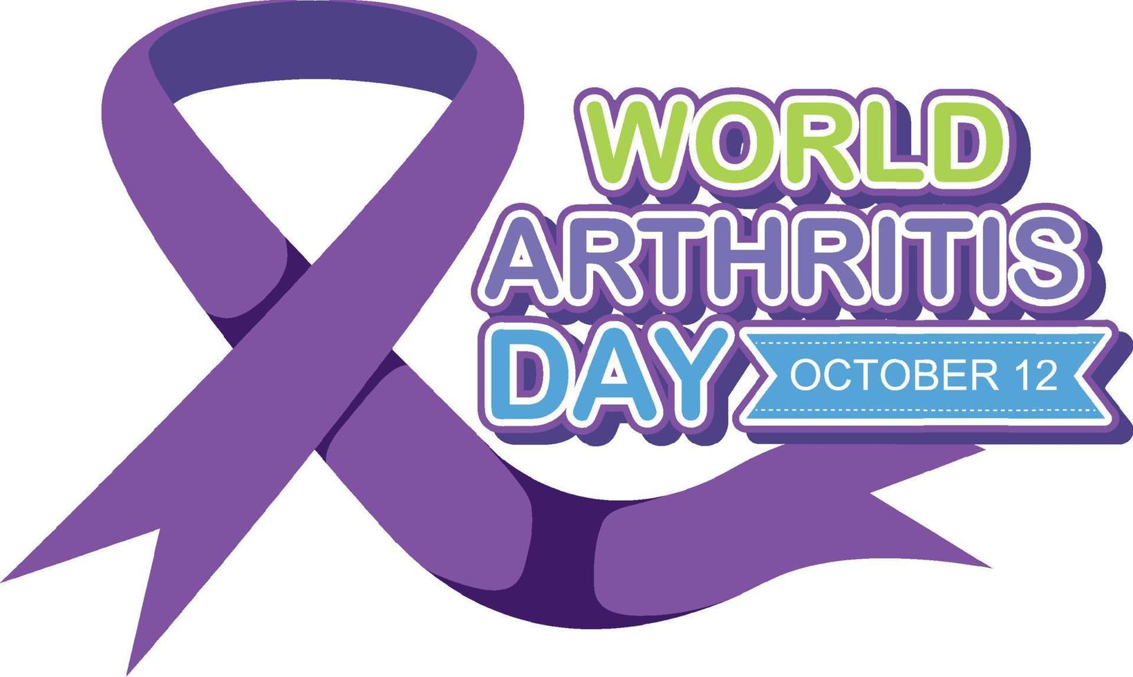 World Arthritis Day Poster Design vector