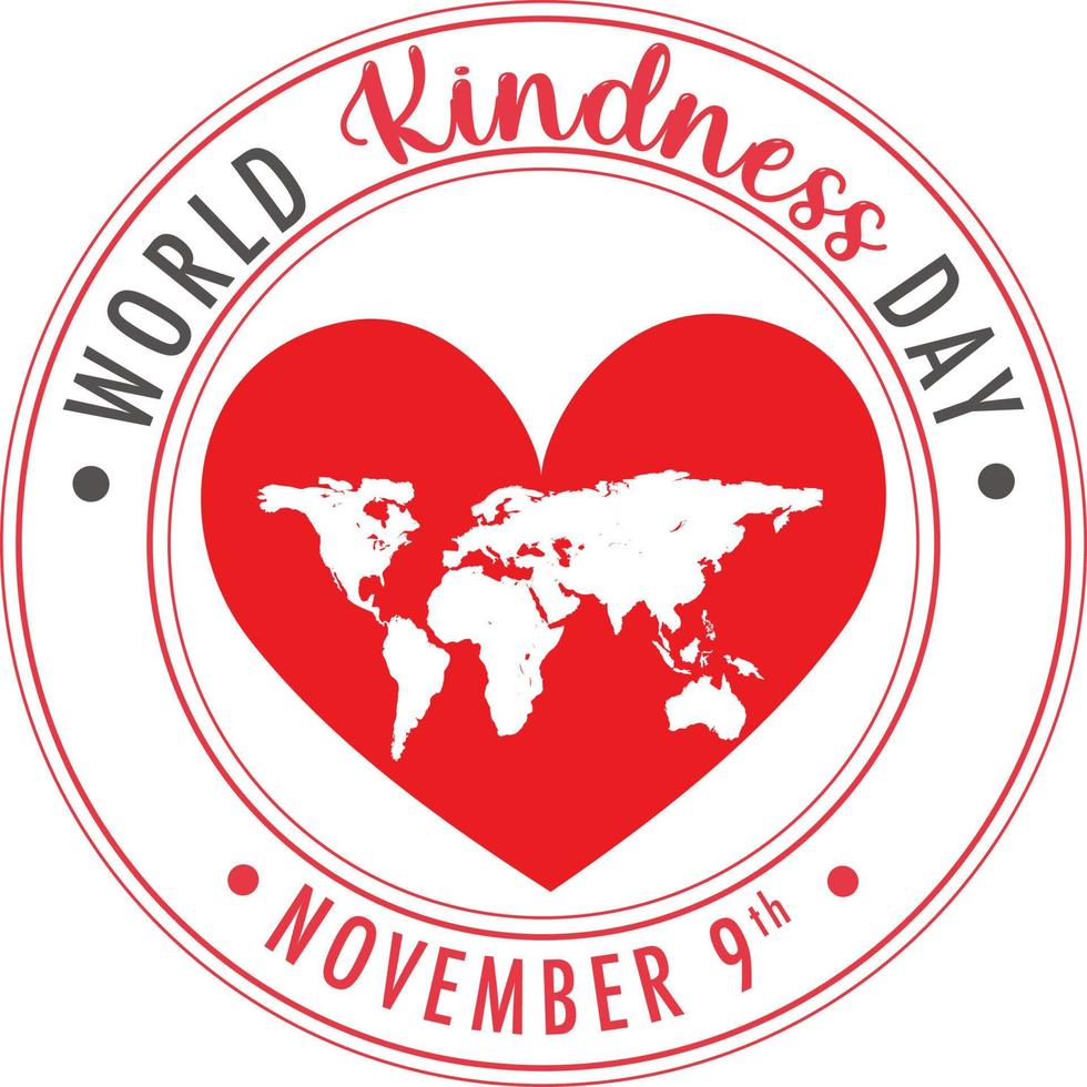 World Kindness Day Poster Design vector