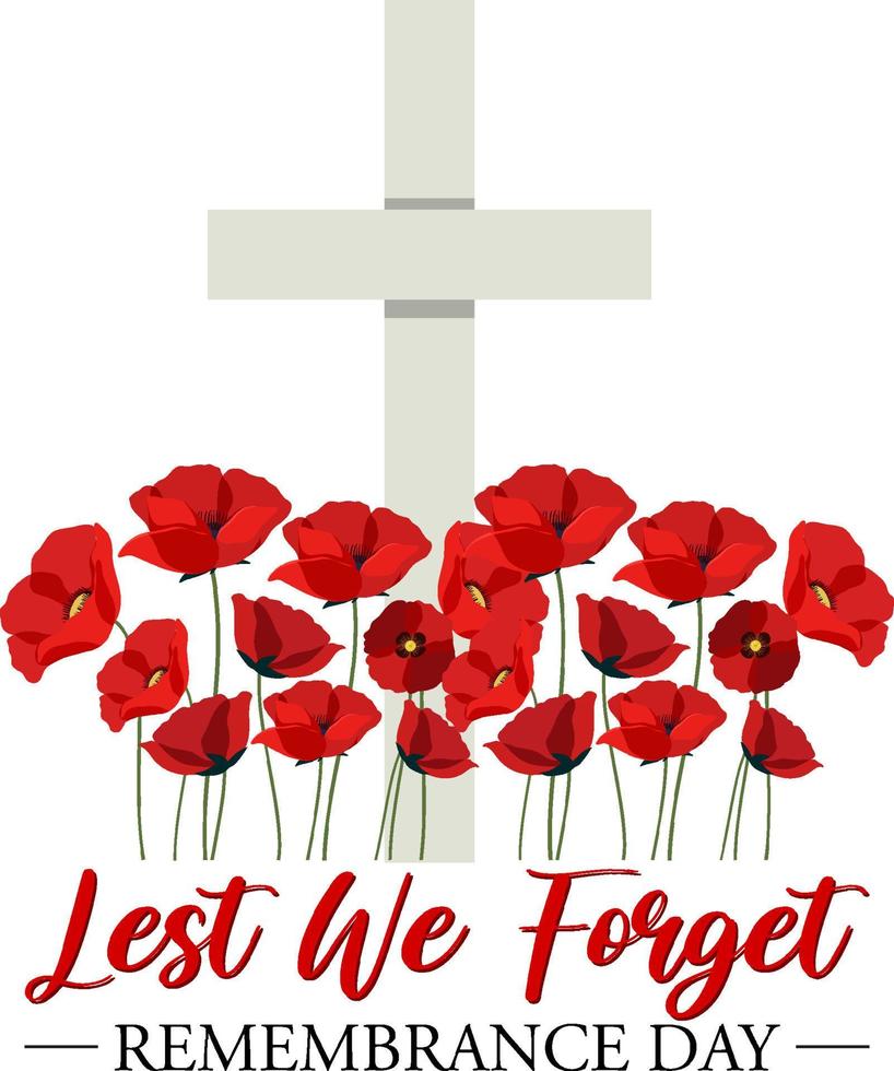 Remembrance Day Logo Design vector