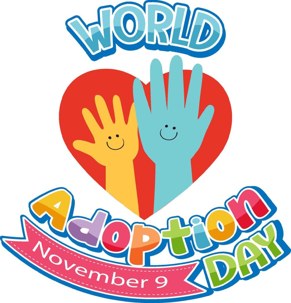 World Adoption Day Logo Design 12496126 Vector Art at Vecteezy