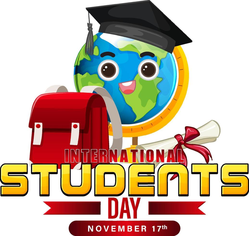 International Students Day Banner Design vector