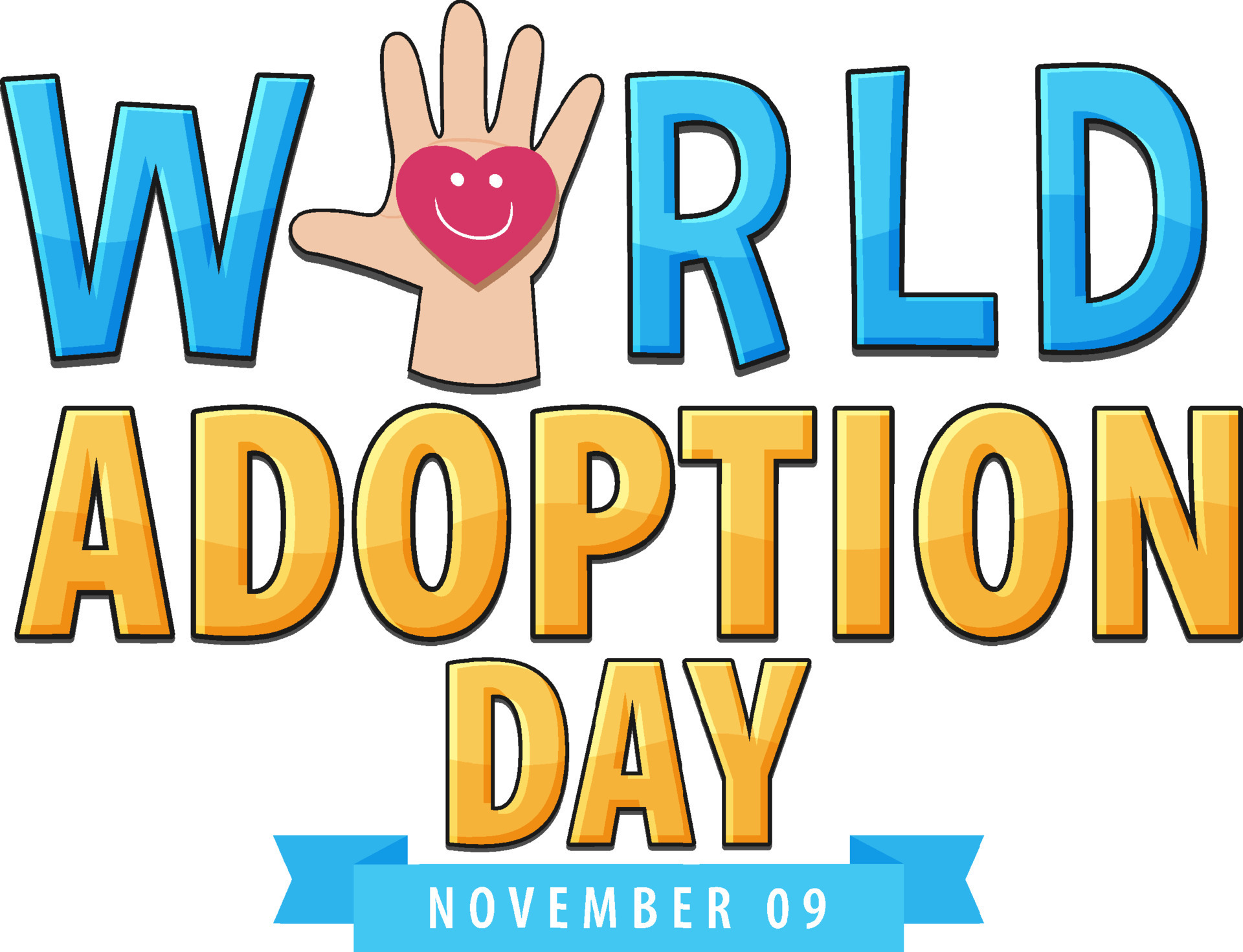 World Adoption Day Poster Design 12496400 Vector Art at Vecteezy