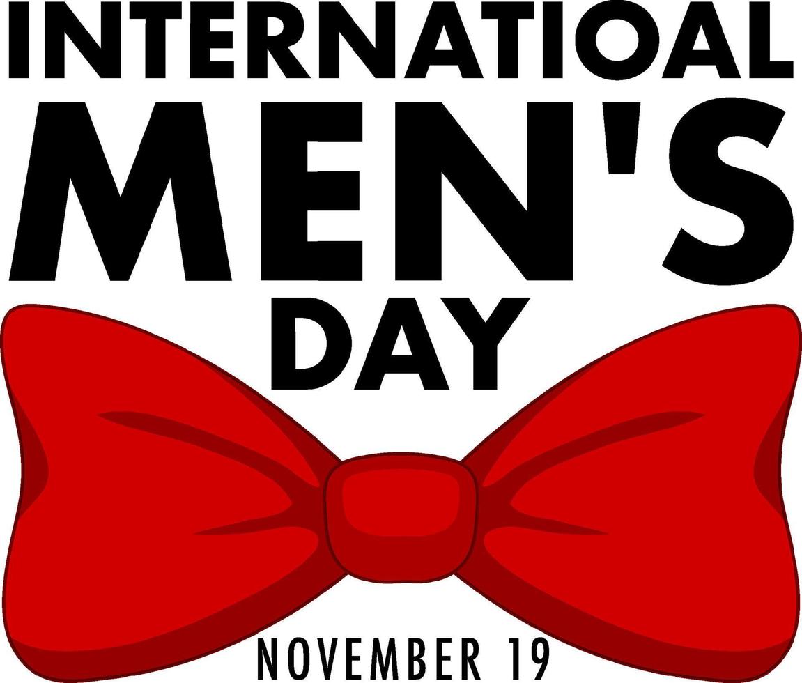International Mens Day Poster Design vector