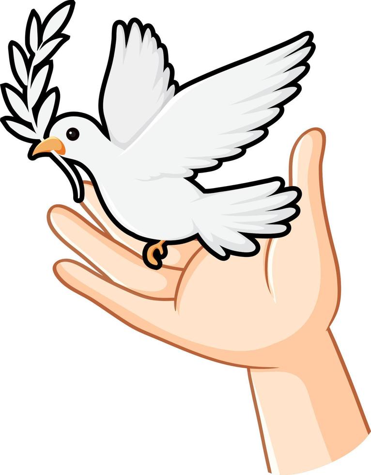 vector de concepto de logotipo de pájaro paloma