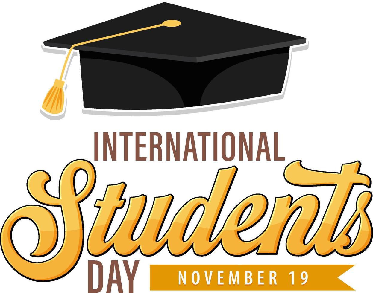 International Students Day Banner Design vector