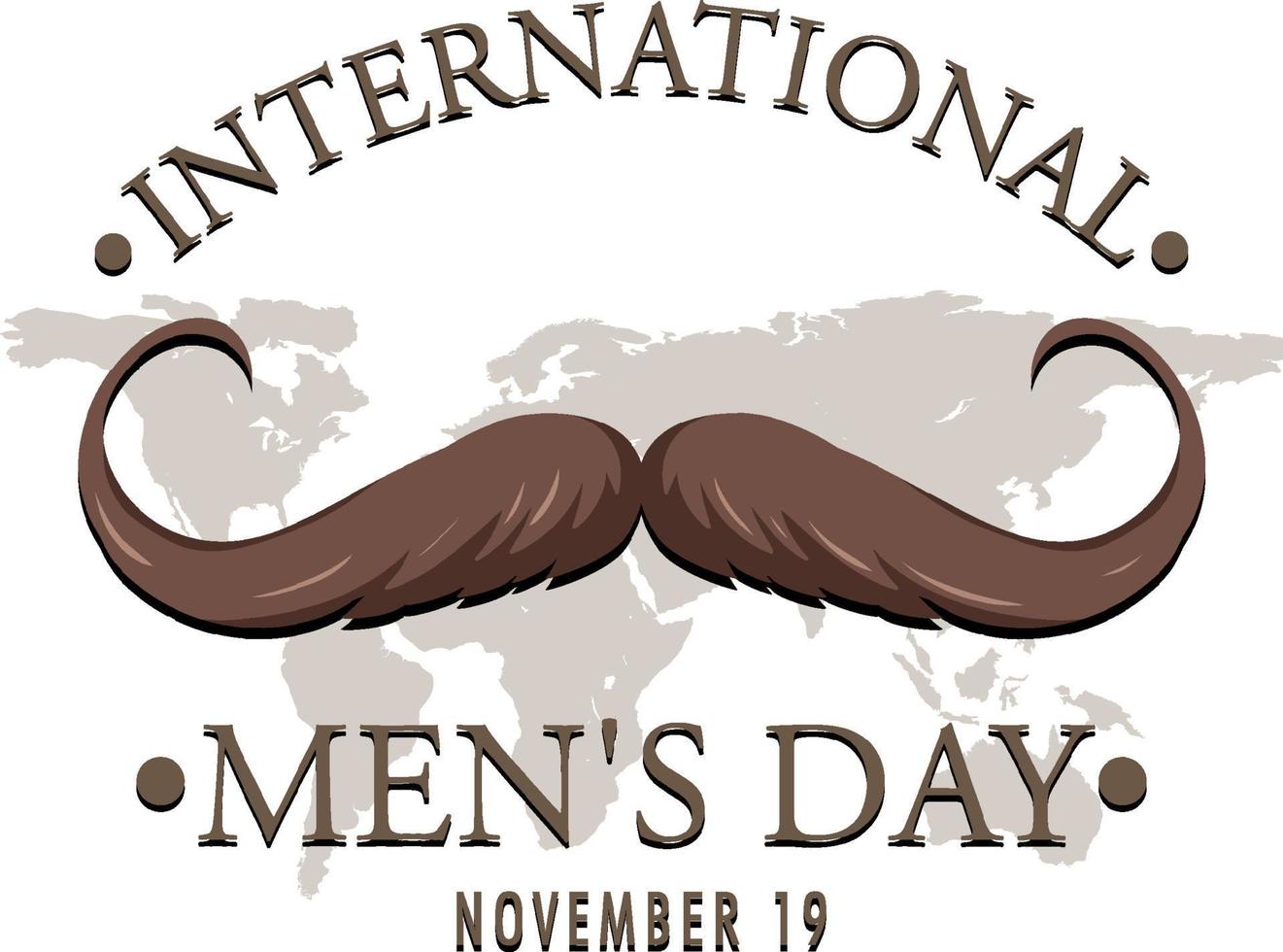 International mens day banner design vector