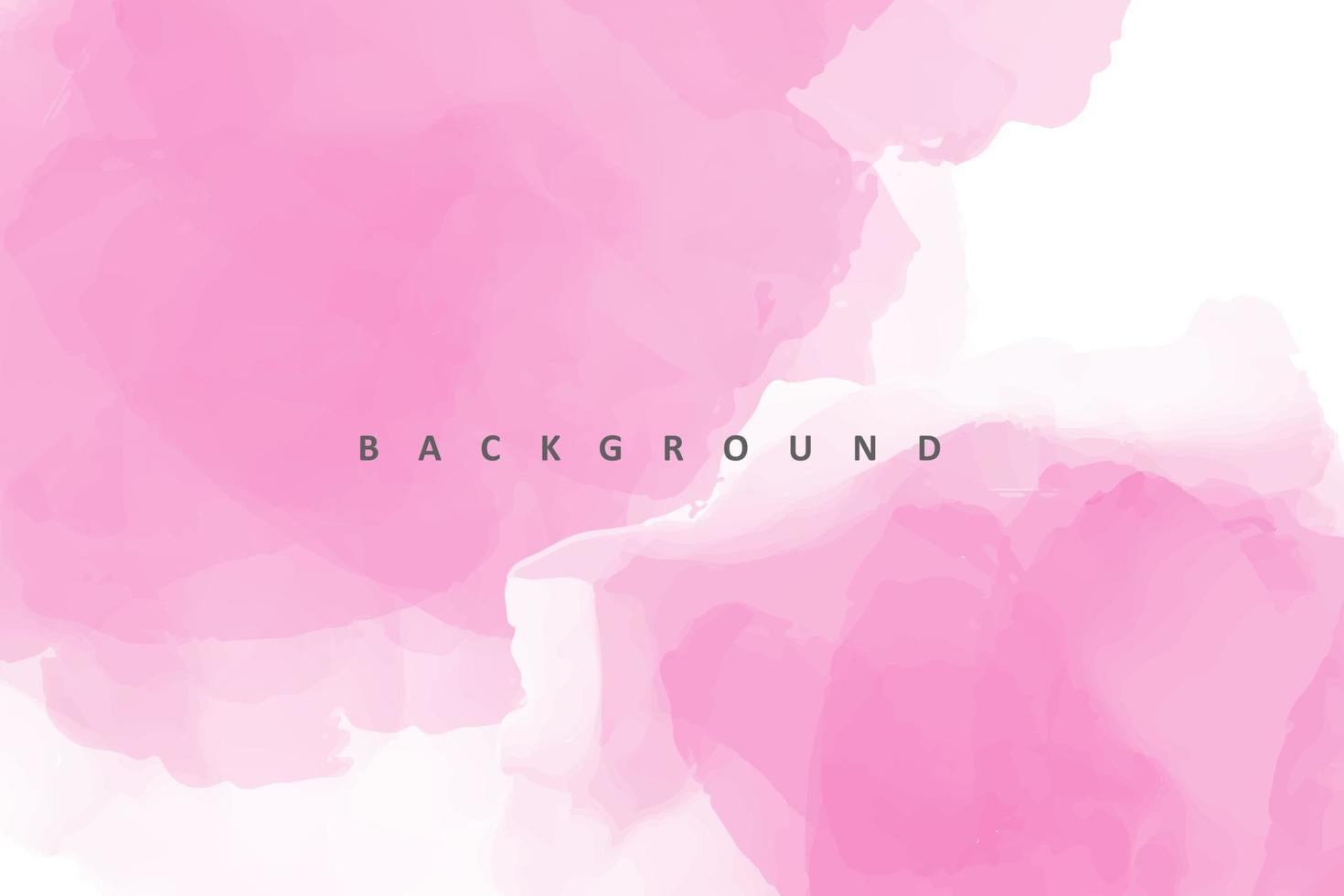 Pink watercolor background design vector