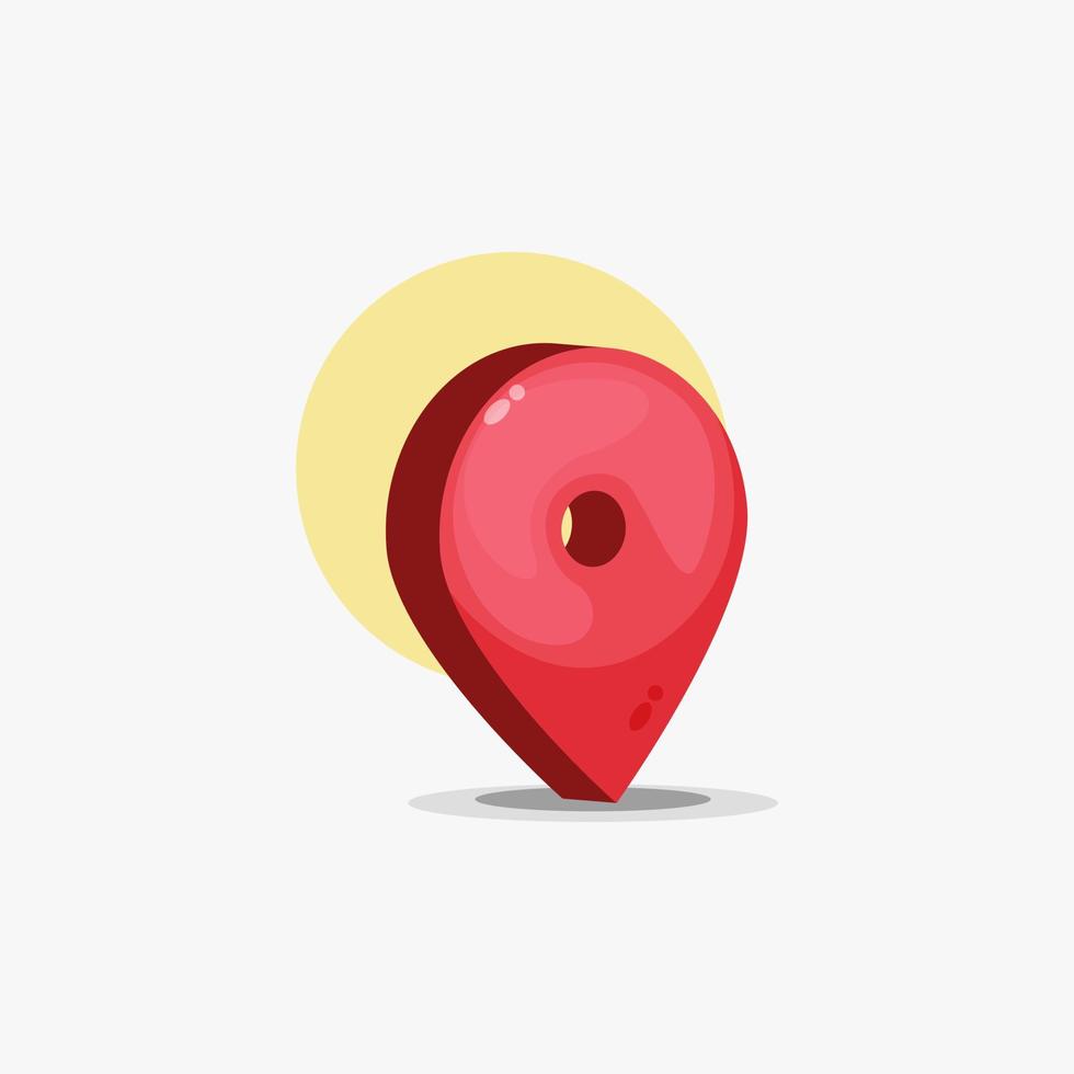 ilustración de diseño de icono de ubicación vector