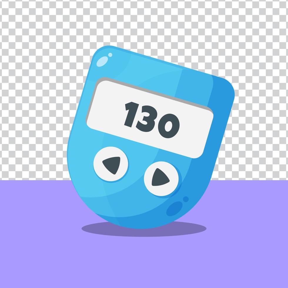 Glucose measuring icon on blank background vector