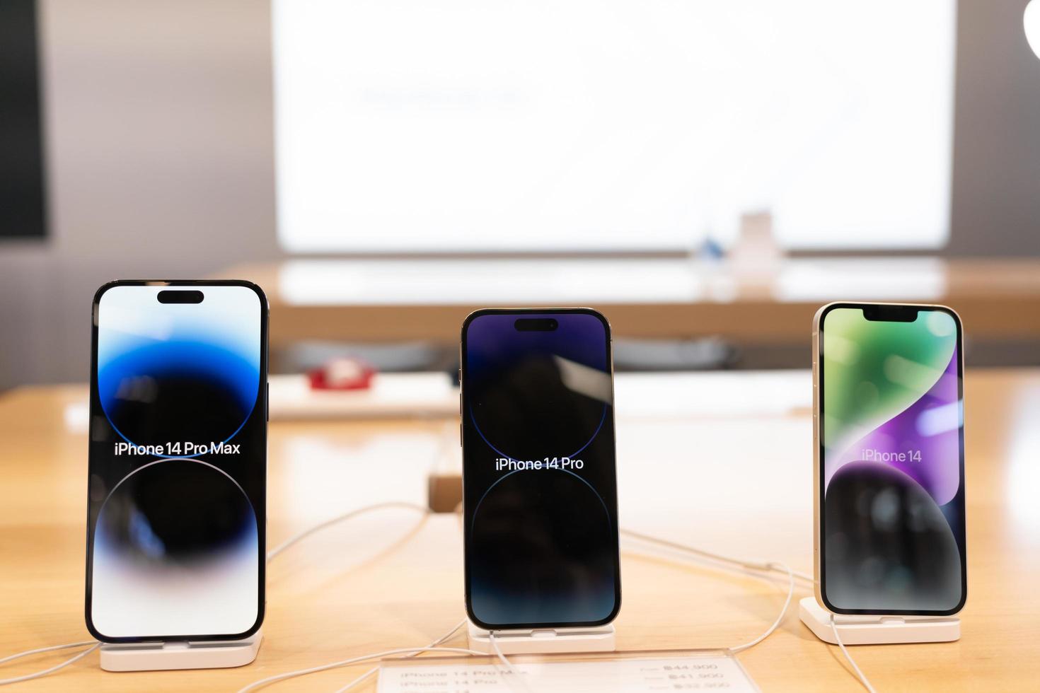new Apple iPhone 14 series on sale during the launch day at the store. photo