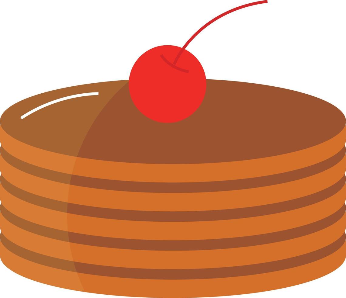 Simple and delicious pancakes. Breakfast concept elements vector