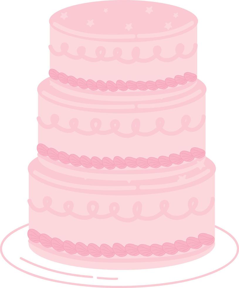 pastel de cumpleaños vector