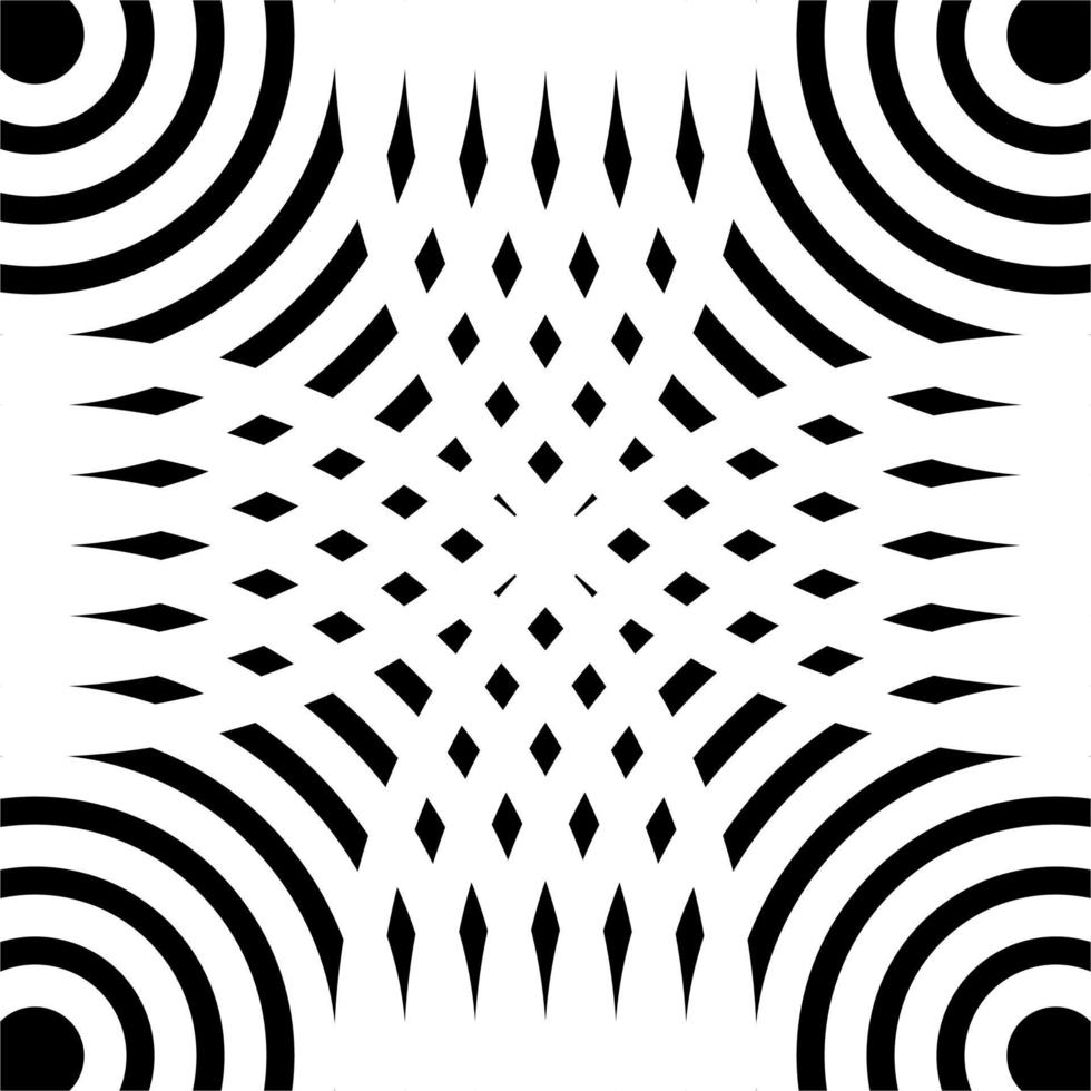 Seamless Half Circle Motif Pattern for Ornate, Decoration or Graphic Design Element. Vector Illustration