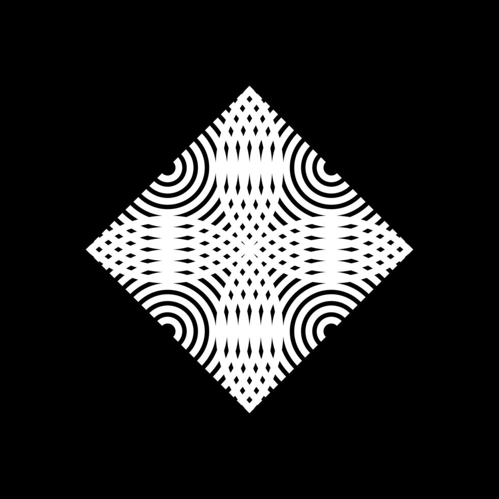 Seamless Half Circle Motif Pattern for Ornate, Decoration or Graphic Design Element. Vector Illustration