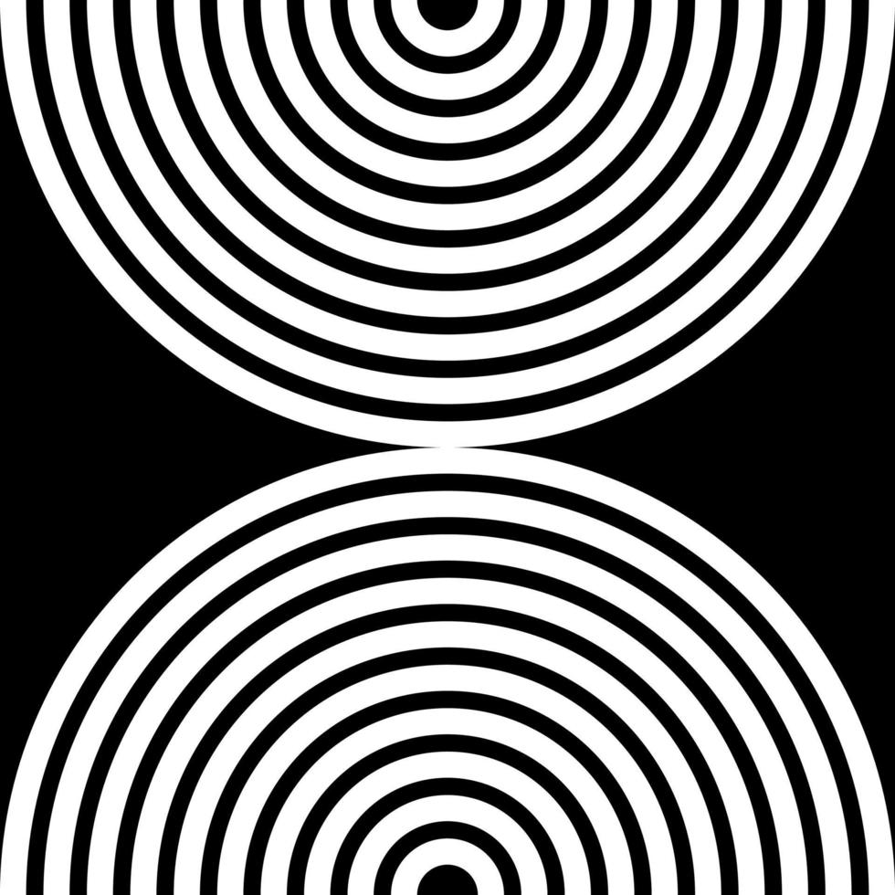 Seamless Half Circle Motif Pattern for Ornate, Decoration or Graphic Design Element. Vector Illustration