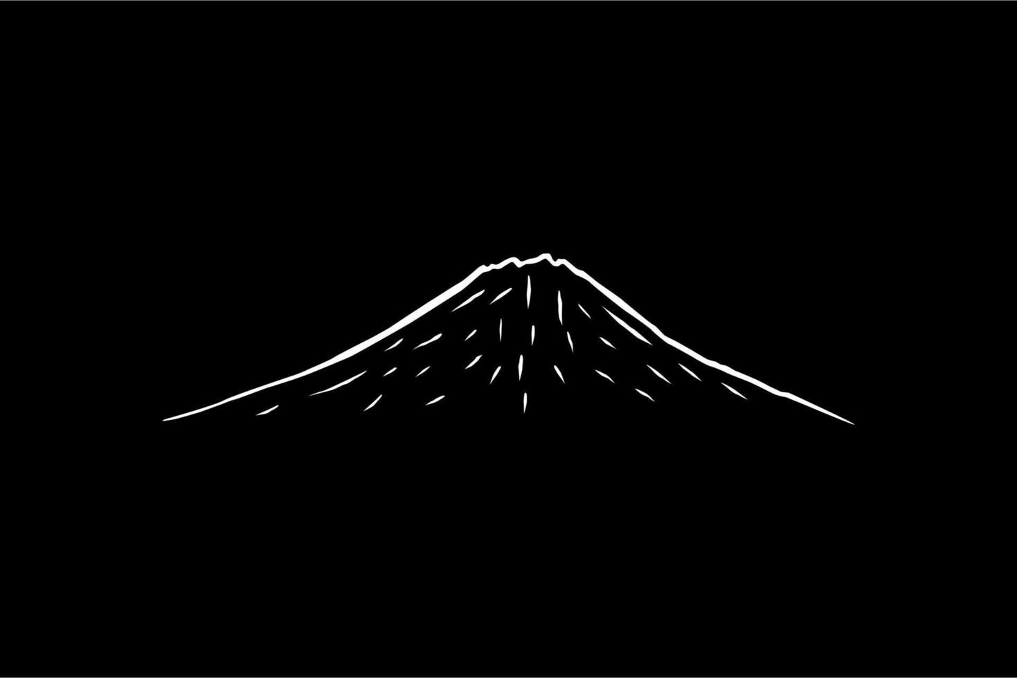 Simple Line Art of the Mountain Silhouette for Logo, Pictogram, Art Illustration, Apps, Website or Graphic Design Element. Vector Illustration