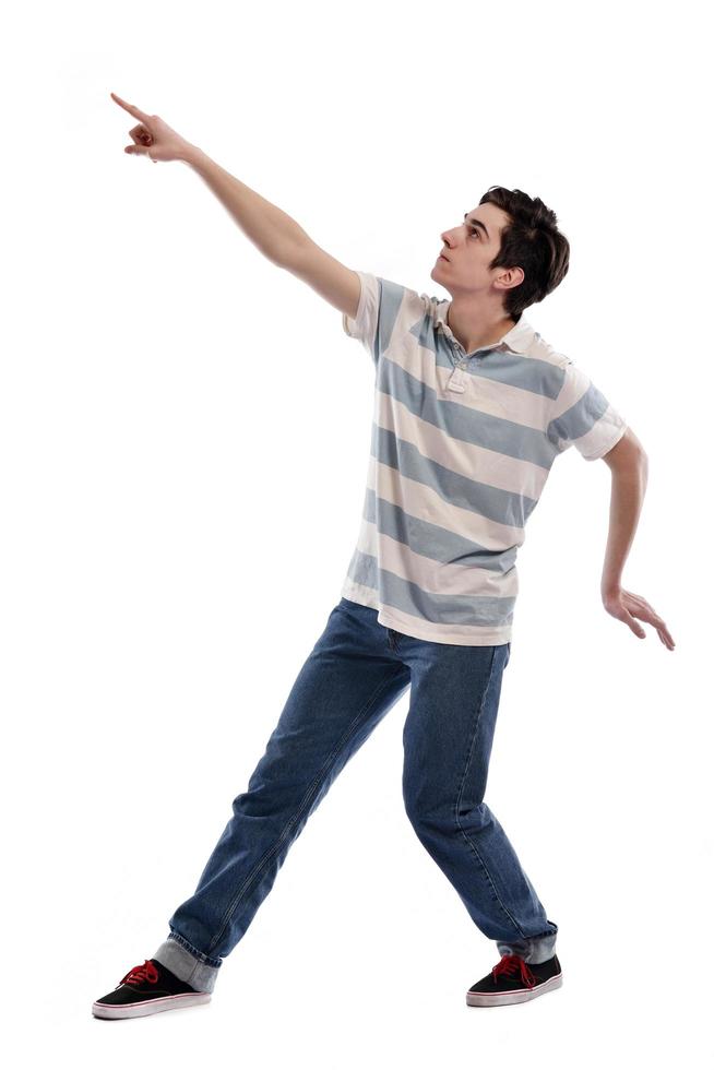 young man dancing photo