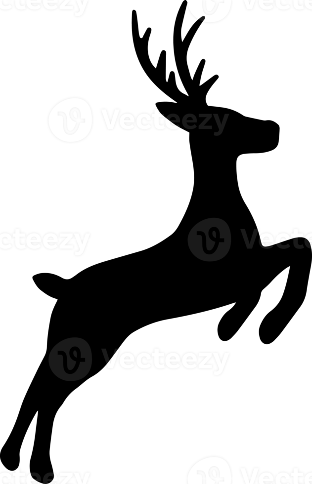 Weihnachts-Hirsch-Silhouette png