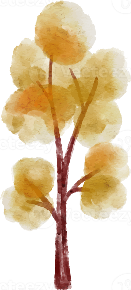 Watercolor Tree element png