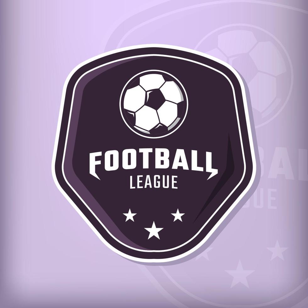 concepto de logotipo del equipo deportivo de la liga de fútbol vector