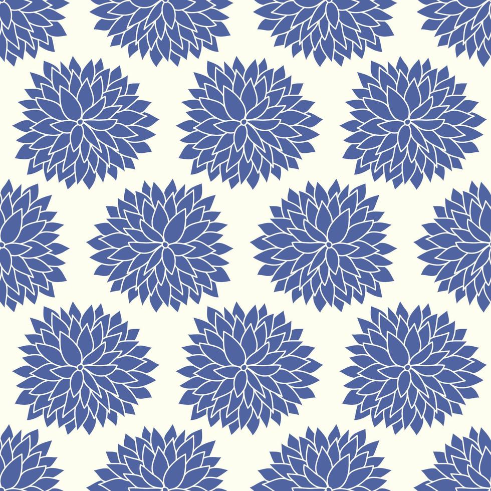 Floral Chrysanthemum Vector Japanese pattern