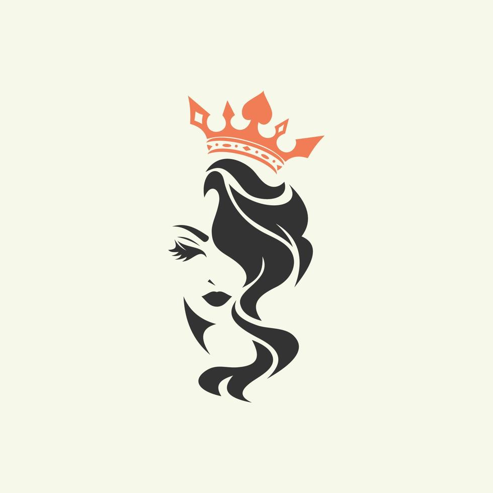 Beauty face logo design vector templates