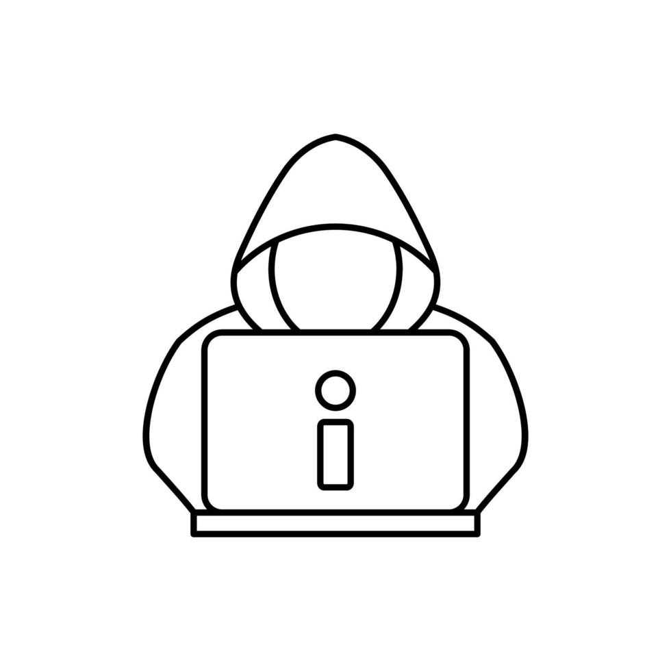Hacker icon vector design templates