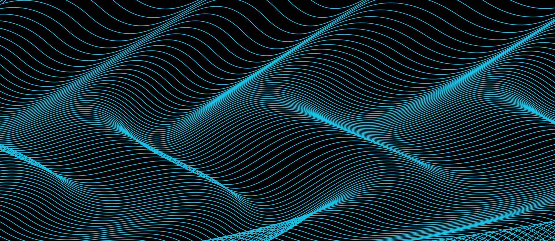 Abstract dark teal background with light wave. Blurred turquoise water