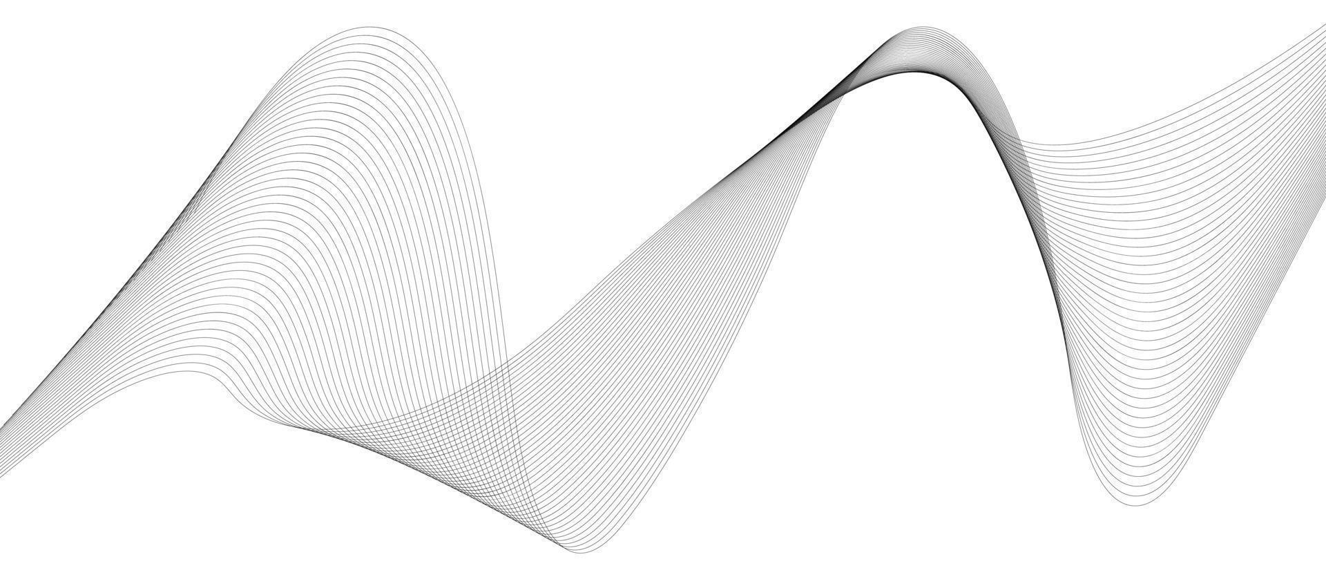 Thin line minimalistic abstract. pattern of lines on white background. business background lines wave design vector