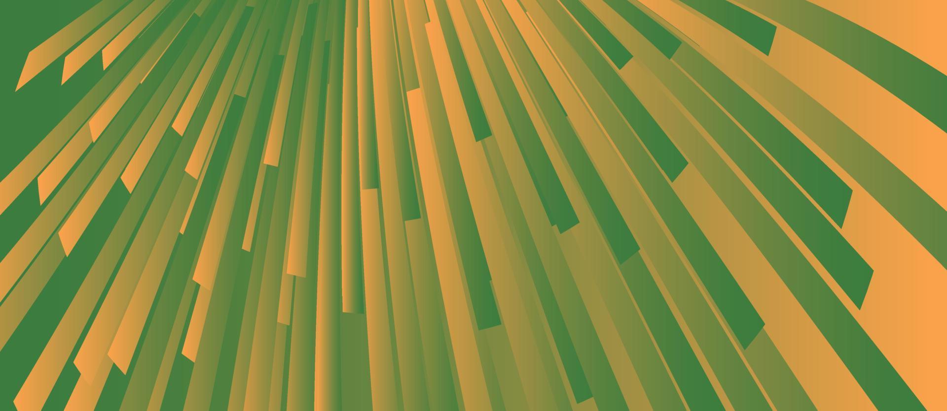Abstract beautiful green layers background vector