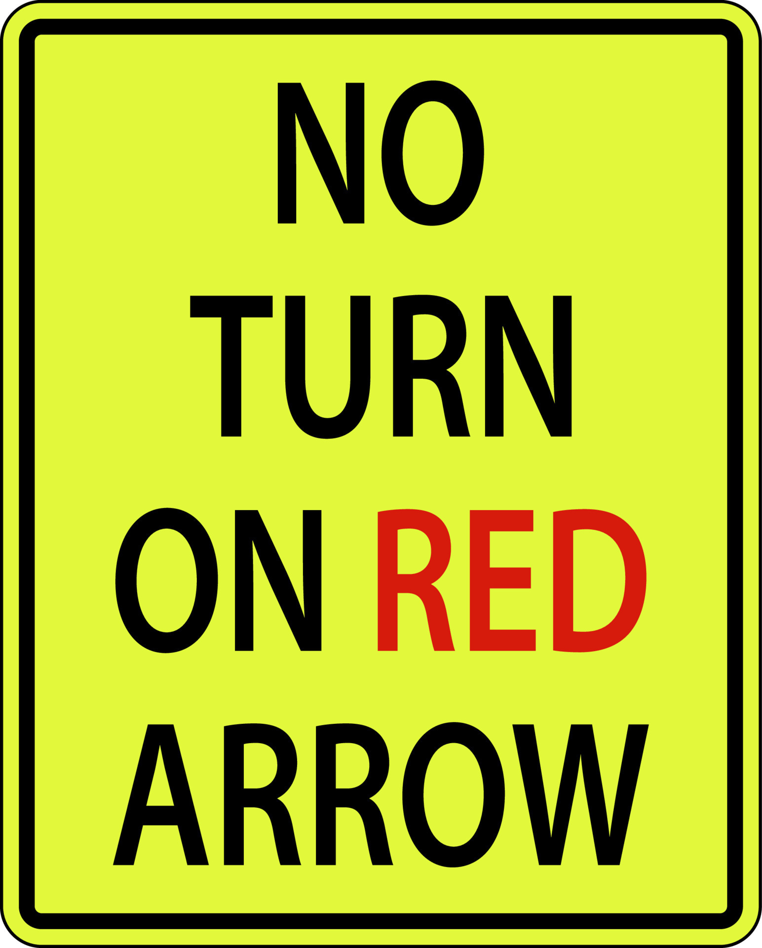 No Turn On Red Arrow Sign On White Background 12500517 Vector Art at