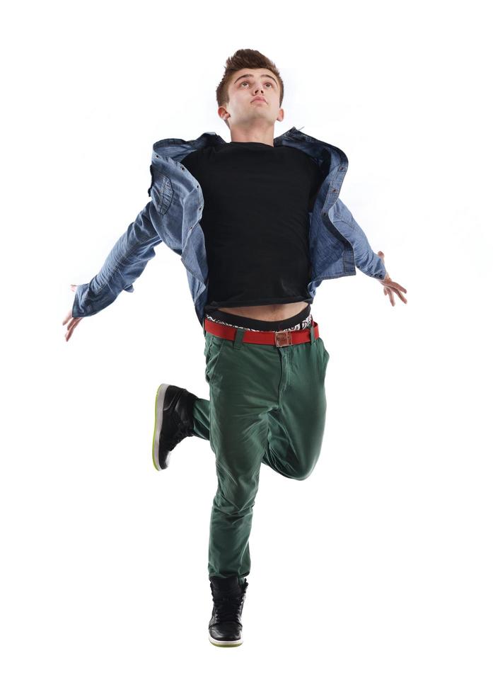 young man dancing photo