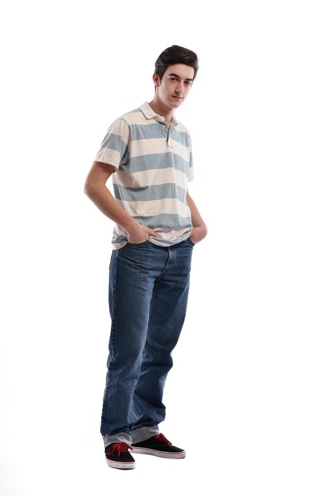 young man dancing photo