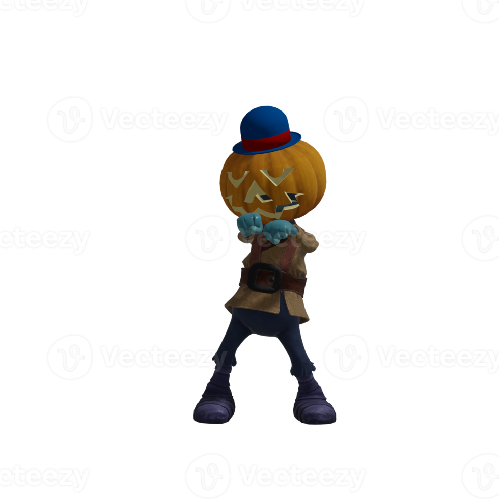 zucca mostro posa Halloween png