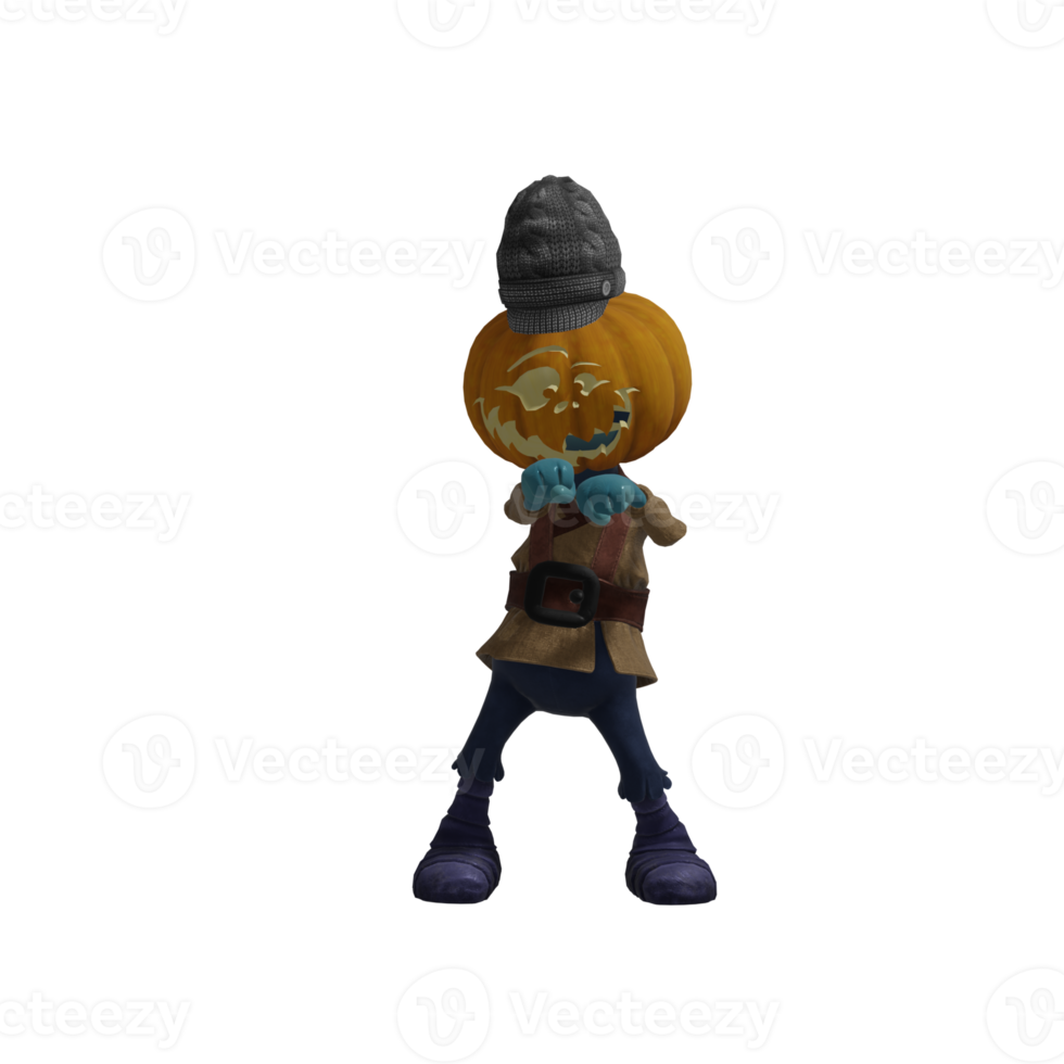 Pumpkin monsters dancing png