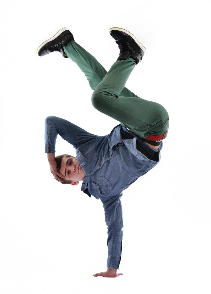 young man dancing photo