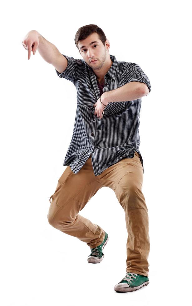 young man dancing photo