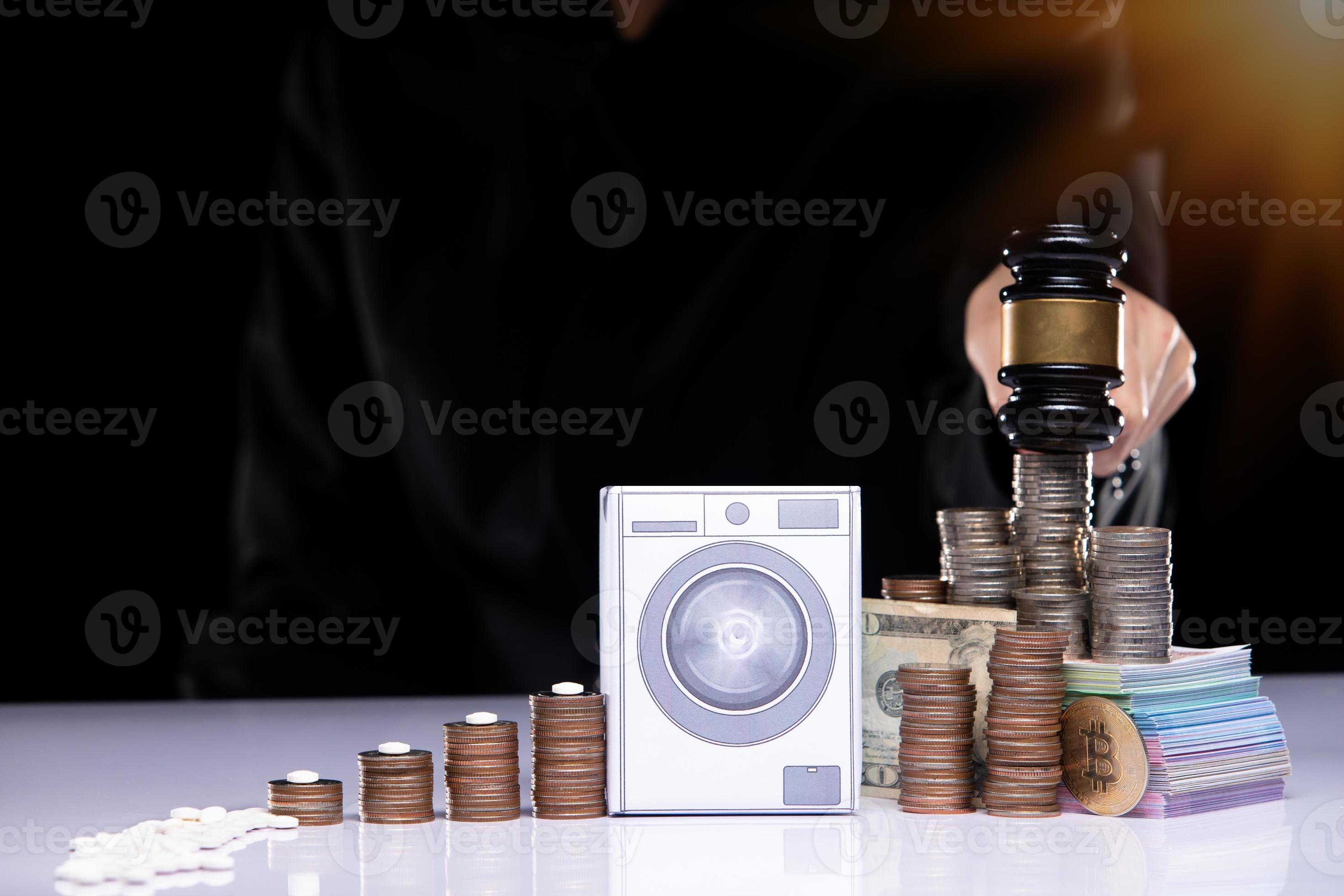 Drug Cartel change and clean money through washing machine or laundering tax system. It is