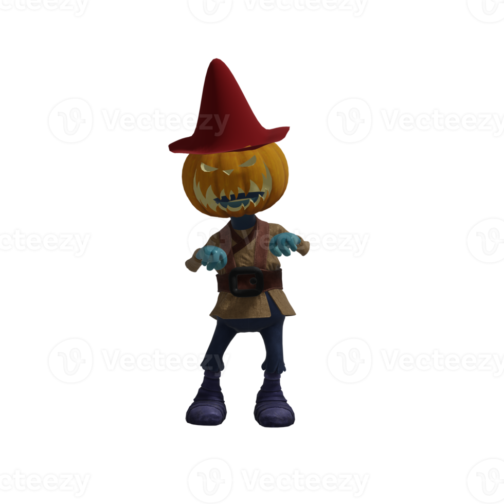 Pumpkin monsters dancing png