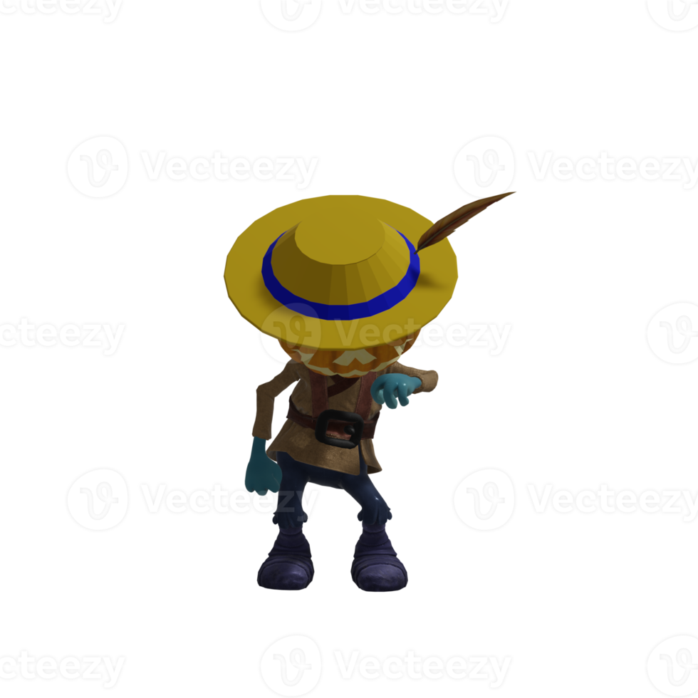 Pumpkin monsters dancing png