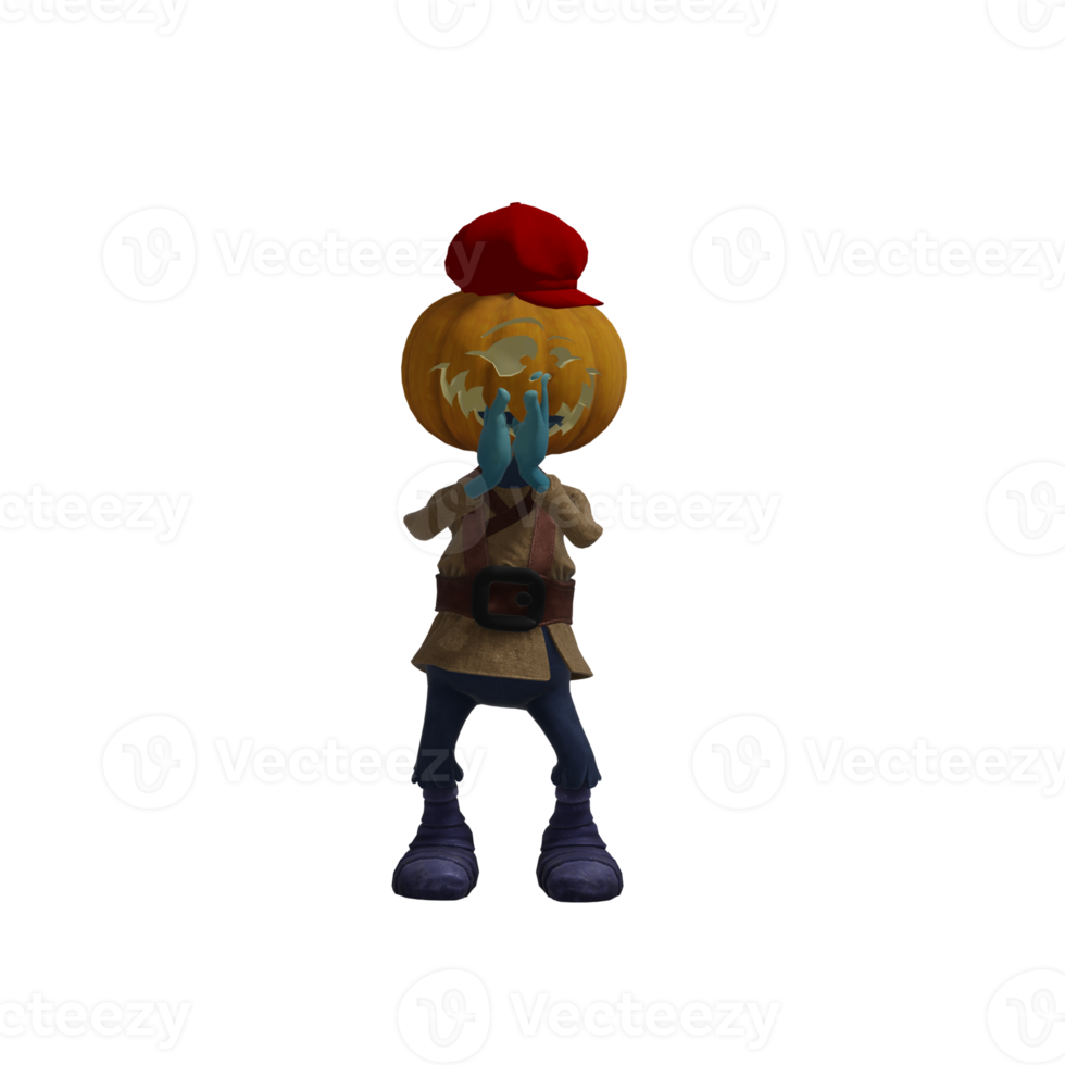 Pumpkin monsters dancing png