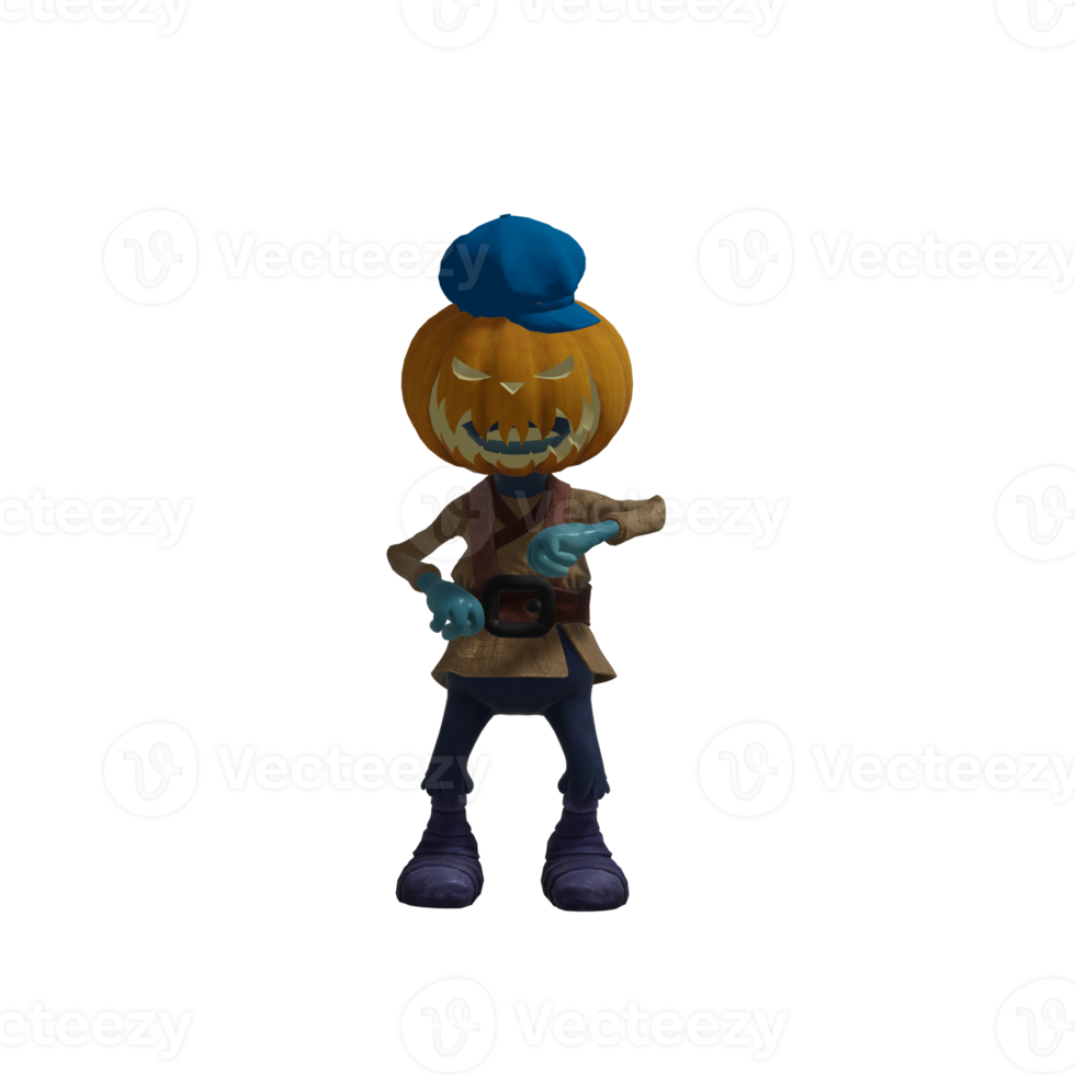 zucca mostro posa Halloween png