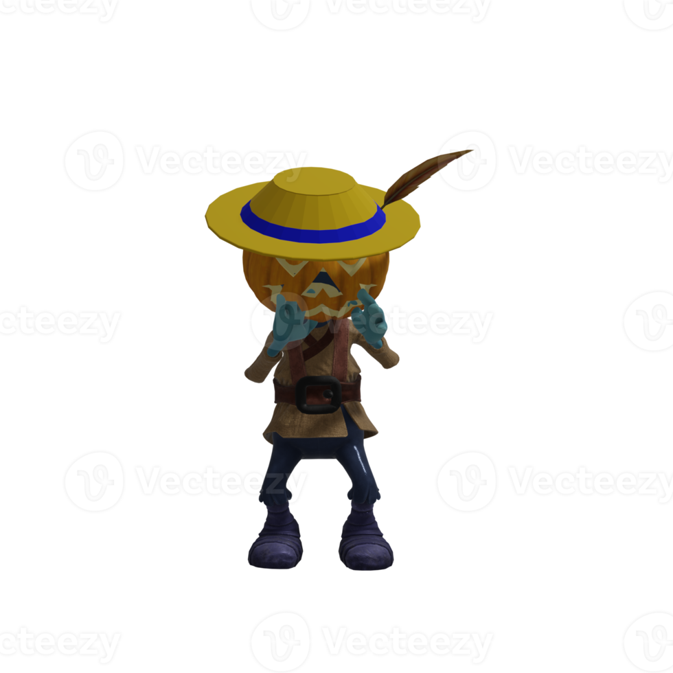 Pumpkin monsters dancing png