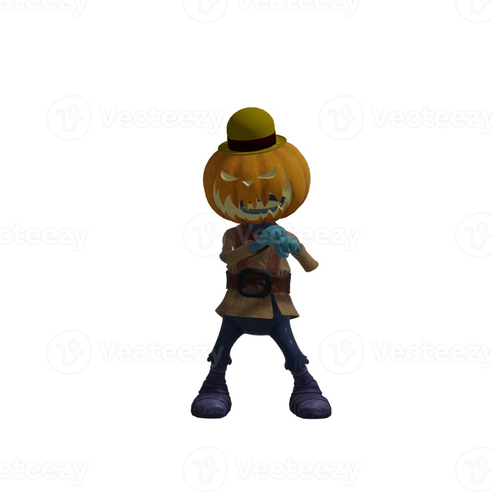 Pumpkin monsters dancing png