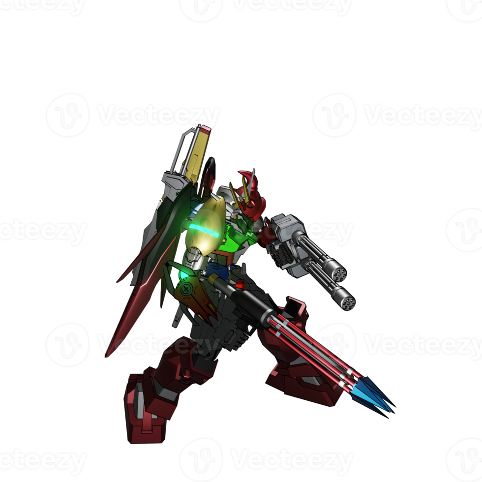 mecha listo para atacar png