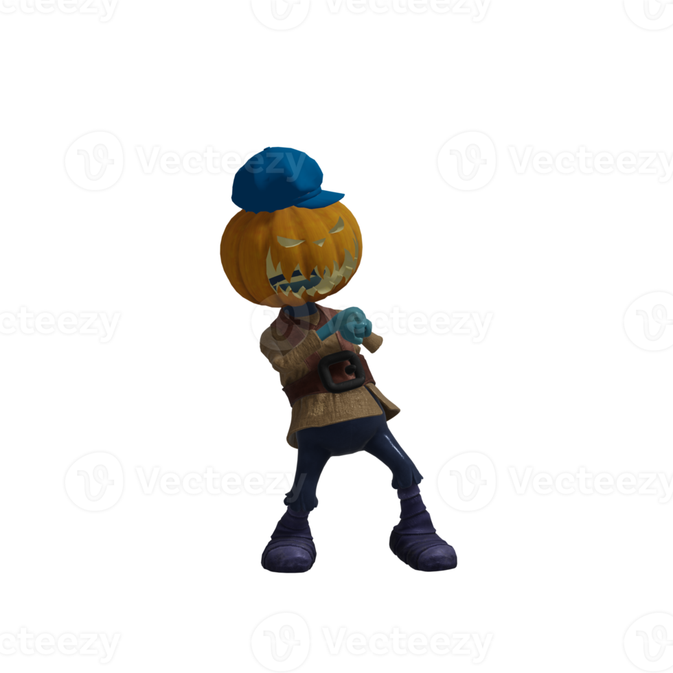 zucca mostro posa Halloween png