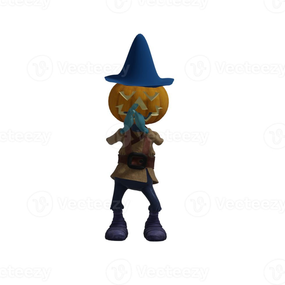 zucca mostro posa Halloween png