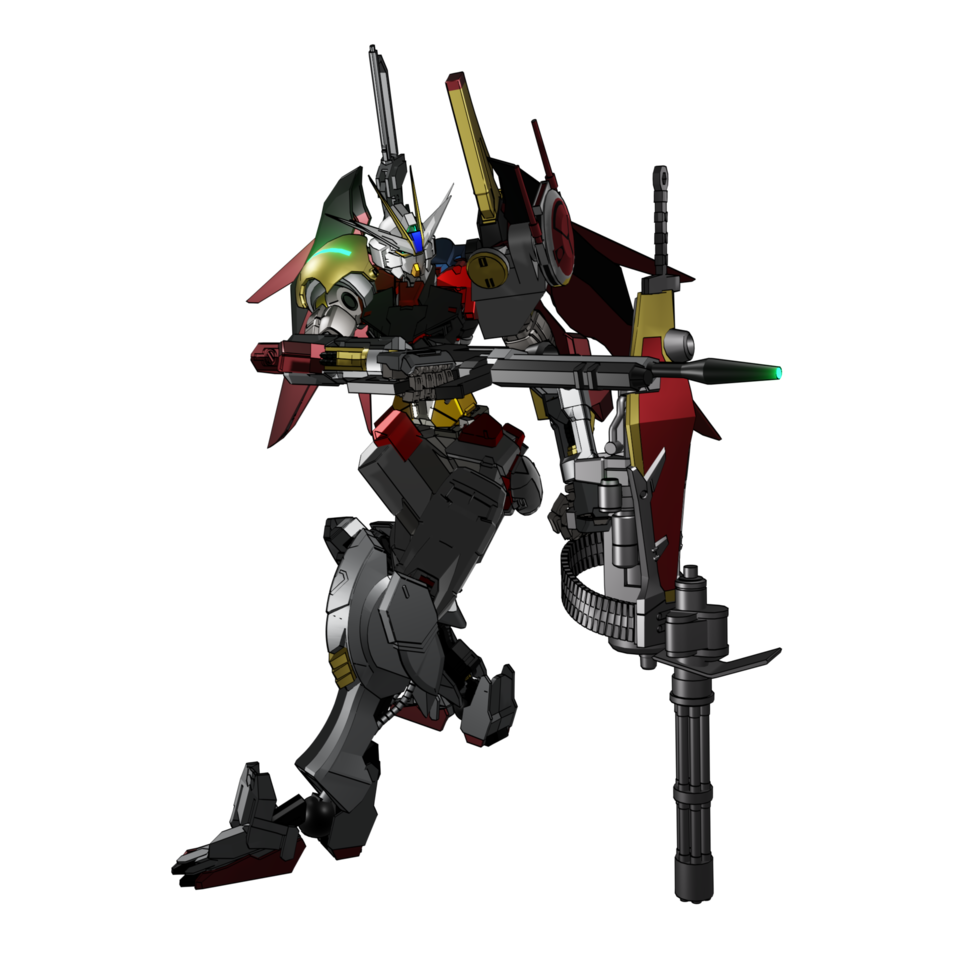 pose de ataque mecha png